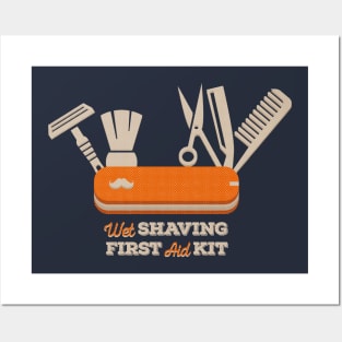 Wet Shaving First Aid Kid Posters and Art